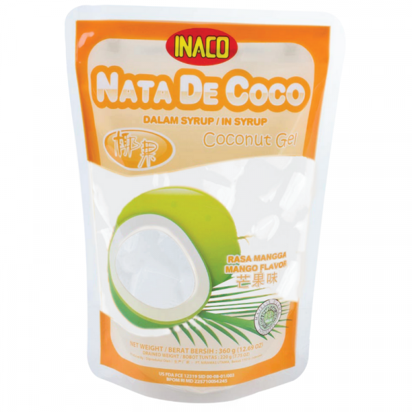 Inaco Nata De Coco Mango 360gr - Asian Food Pantry